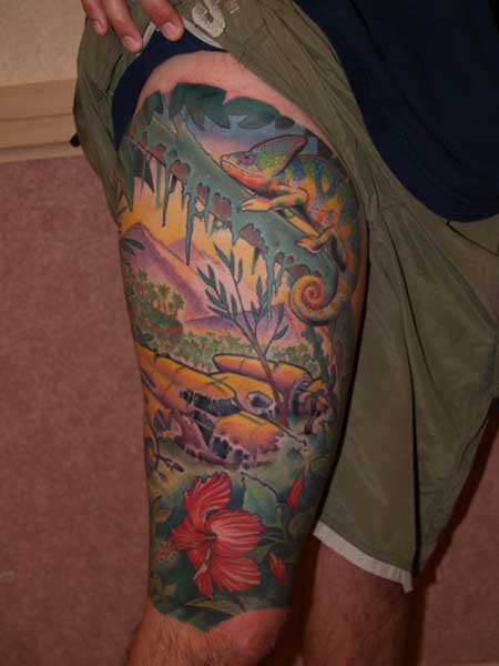 Tattoos - Clay McCay - PLANE WRECK
